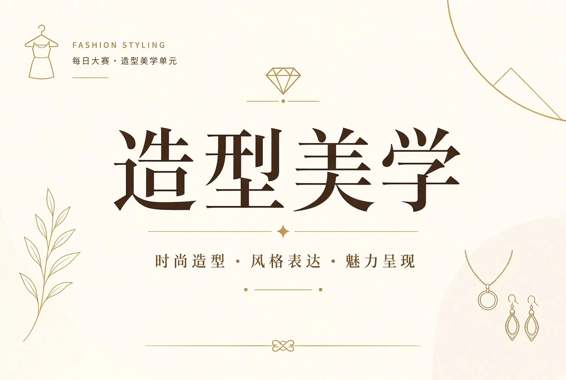 造型美学主题画面