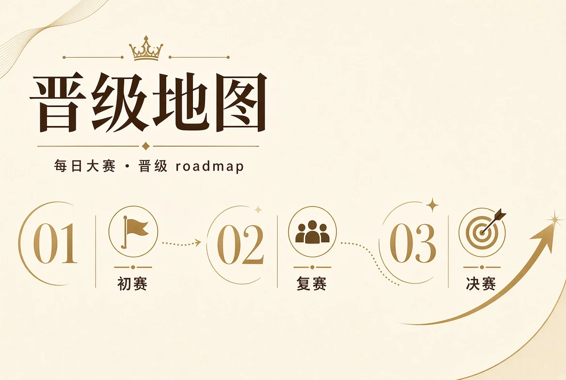 晋级路径的主题视觉
